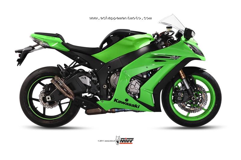 ECHAPPEMENT MOTO KAWASAKI ZX 10 R 2011 MIVV DOUBLE GUN K026LDG_a